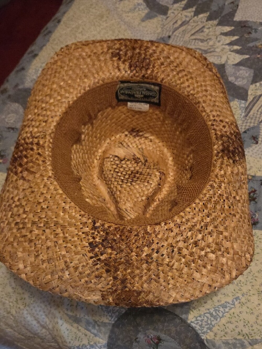 Woven Straw Cowboy Hat with Decorative Band - Picture 3 of 4